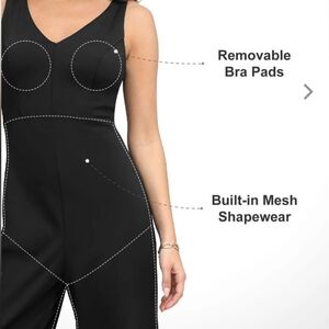 Popilush Shapewear Slimming Wide Leg Jumpsuit